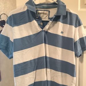 Mens Aeropostale polo shirt carolina blue/white